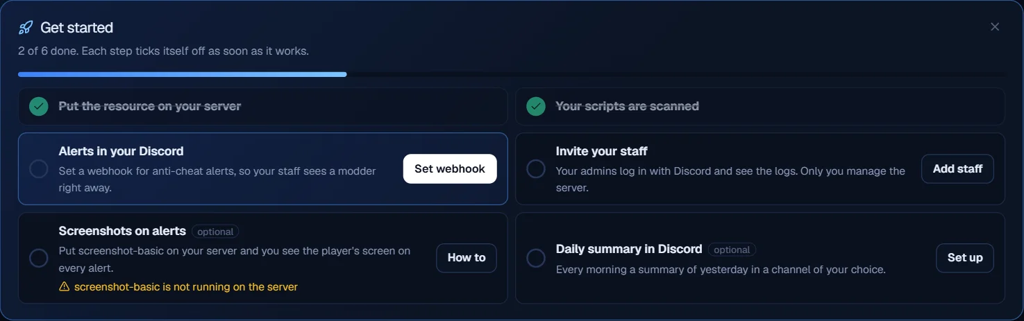 The checklist on top of your logs: every step ticks itself off
