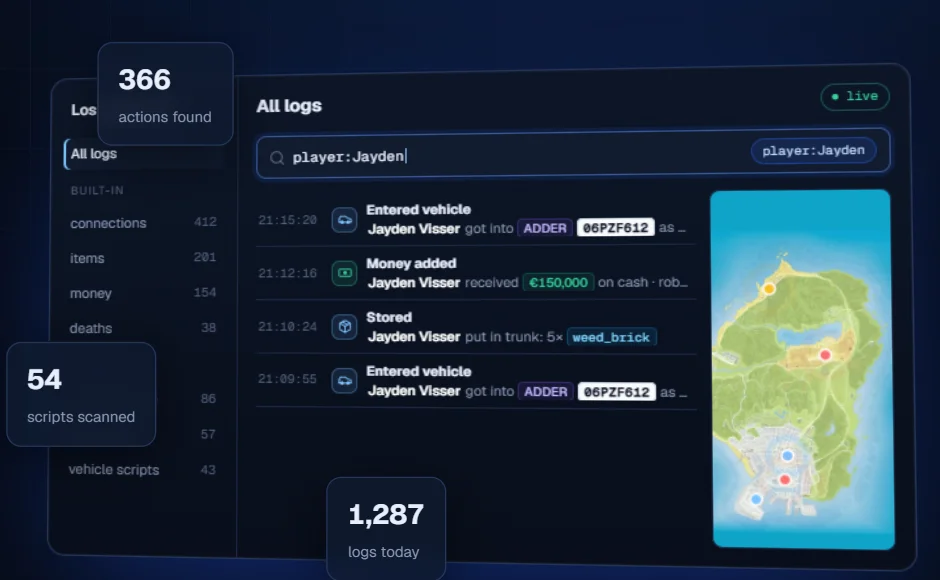 The search bar types by itself and the list filters along
